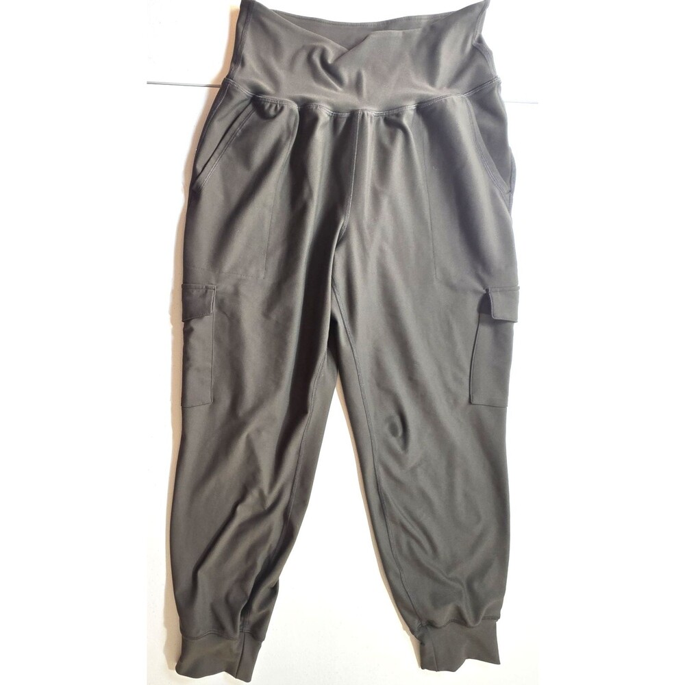 Old Navy Active Leggings Women's M Dark Gray Powersoft High Rise Jogger Go Dry